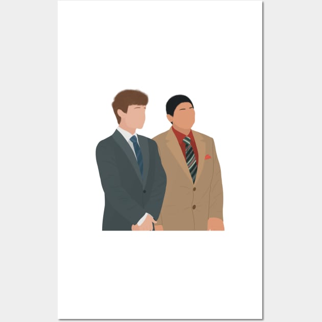 Modern Family Luke and Manny at Wedding Meme Fan Art Wall Art by senaeksi